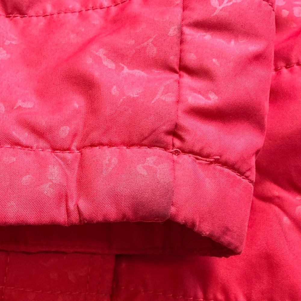 Columbia Pinkish Red Leaf Pattern Fall Jacket - Picture 9 of 9